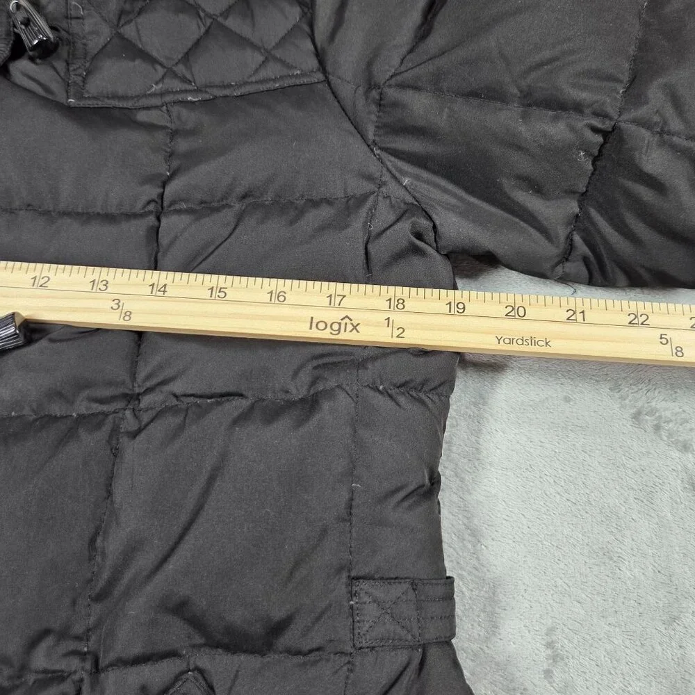 Lauren Ralph Lauren Jacket Womens Small Black Down Filled Quilted Puffer Coat